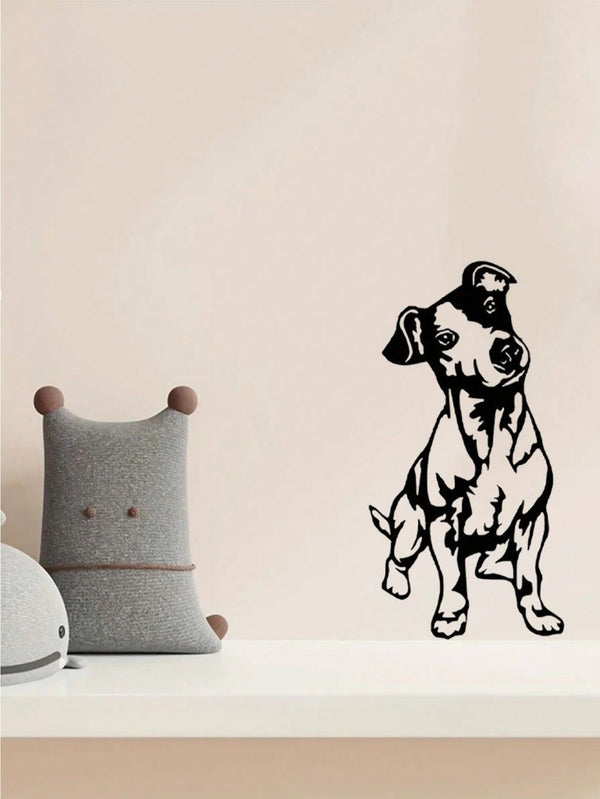 1 Pc Of Black Metal Puppy Wall Decor, Along With The Wall Decorations For The Living Room And Bedroom, Can Be Excellent Choices For Festival Gifts.