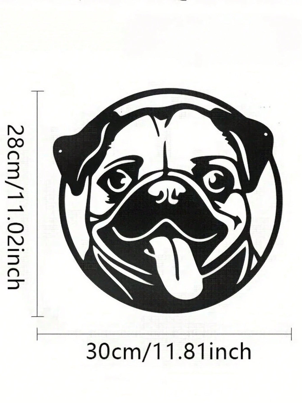 1 PC Cozy Home Accent: Charming Black Metal Puppy - Shaped Wall Decor For Living & Bedroom