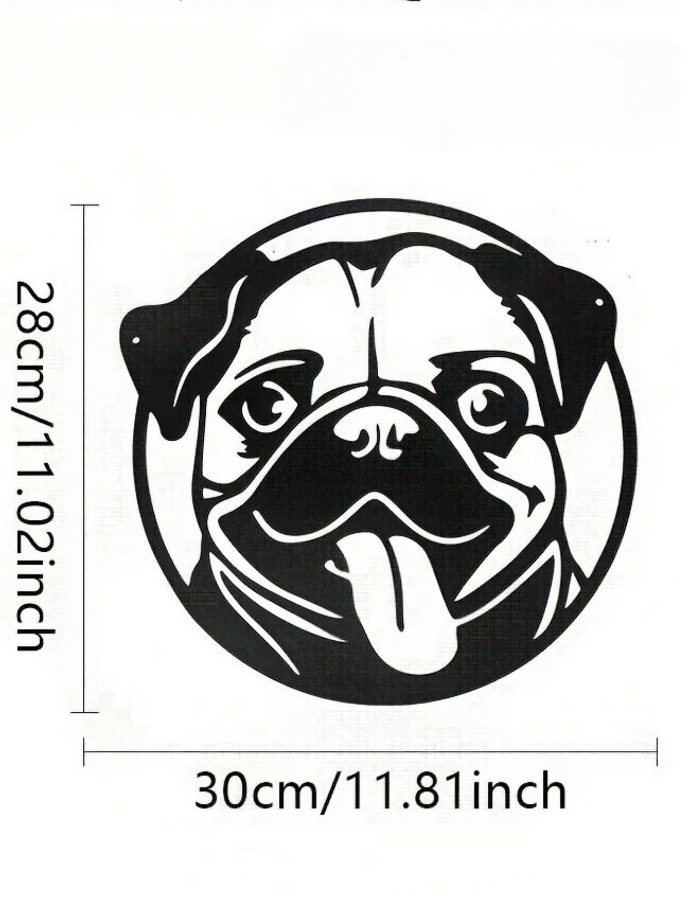 1 PC Cozy Home Accent: Charming Black Metal Puppy - Shaped Wall Decor For Living & Bedroom