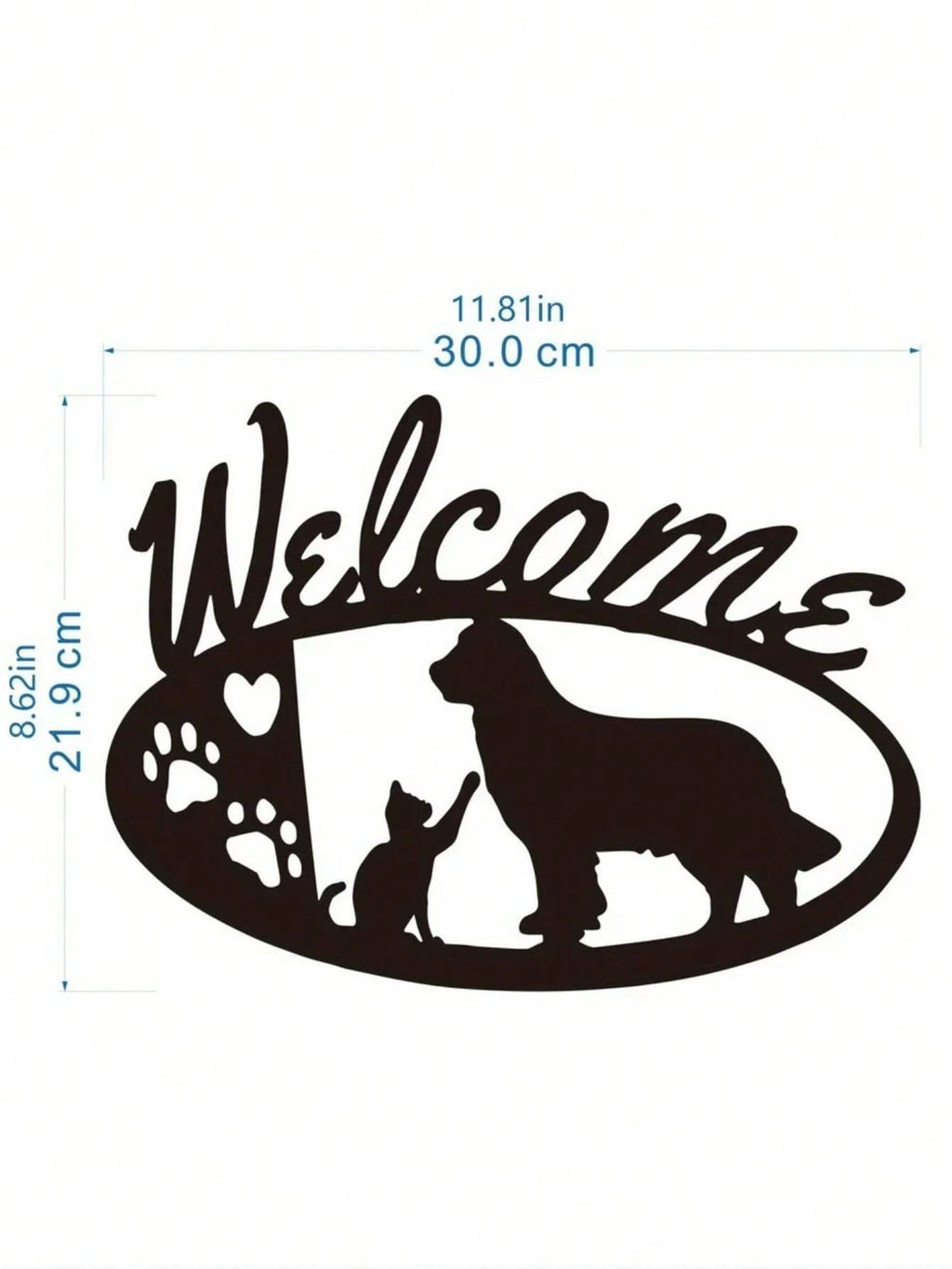 1 PC Cozy Home Accent: Charming Black Metal Puppy - Shaped Wall Decor For Living & Bedroom