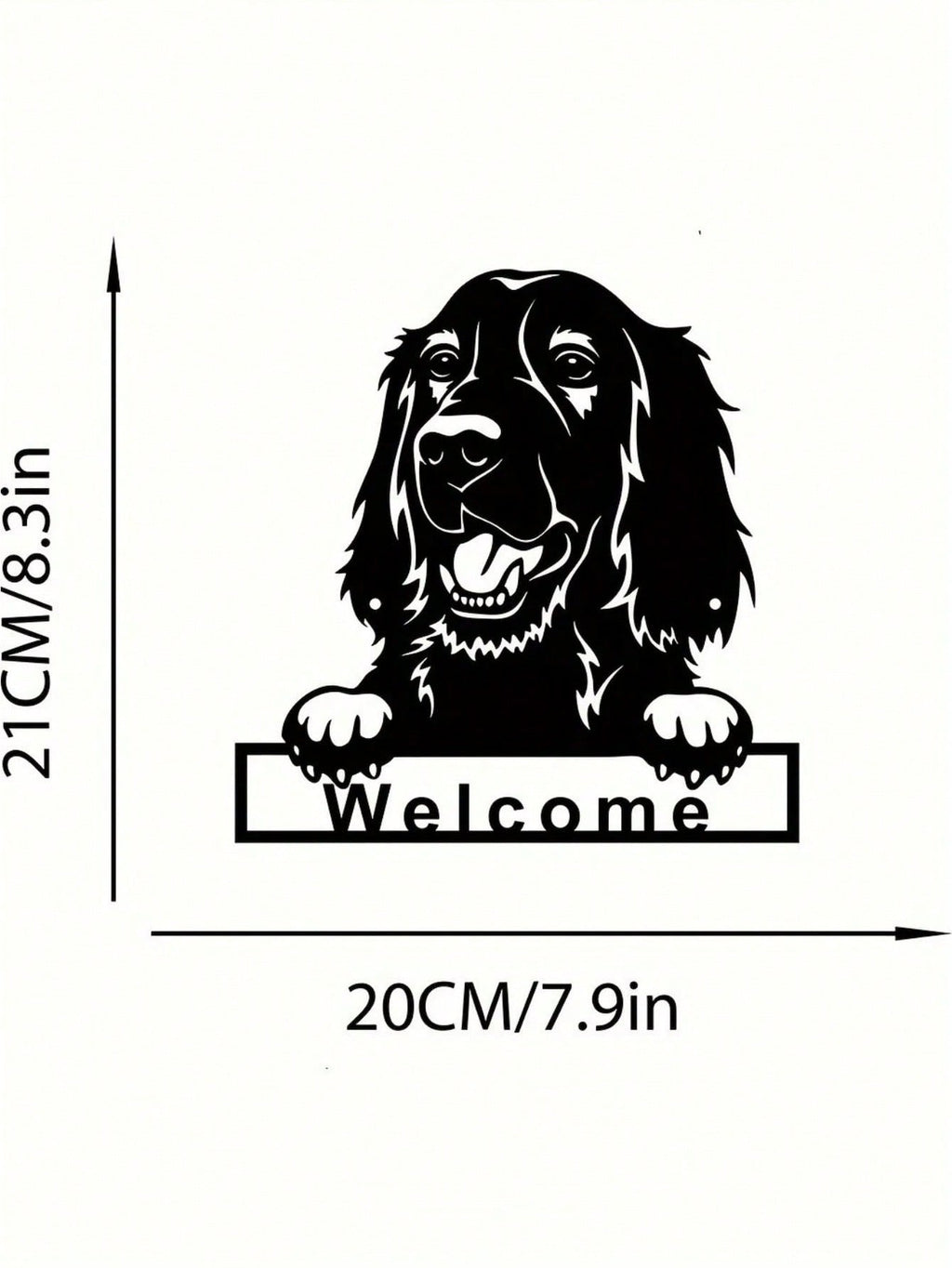 1 PC Cozy Home Accent: Charming Black Metal Puppy - Shaped Wall Decor For Living & Bedroom