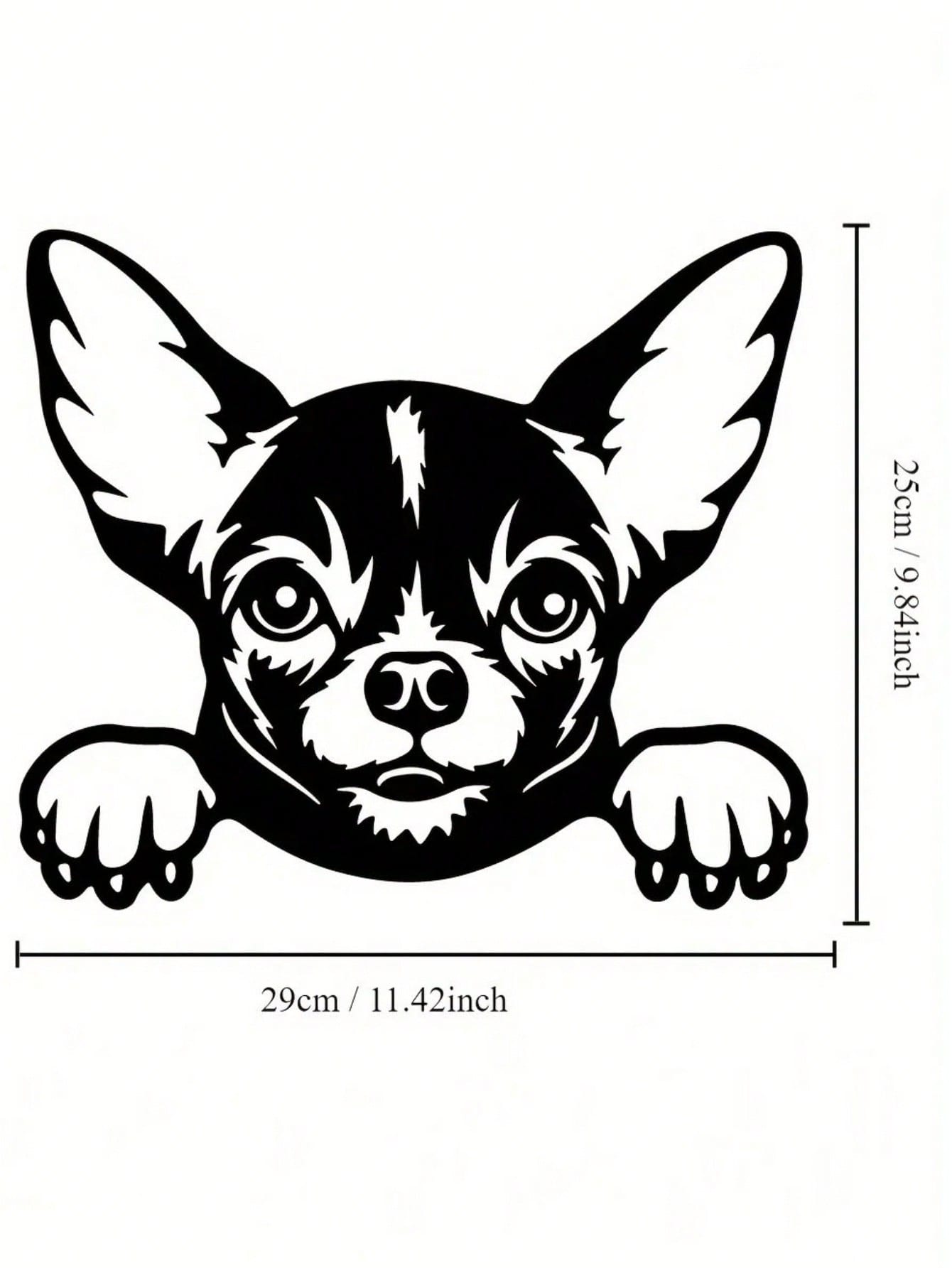 1-Pack stylish black metal puppy wall decoration, home decoration: can double as storage hooks in the living room and bedroom, exquisite personalized gift choice
