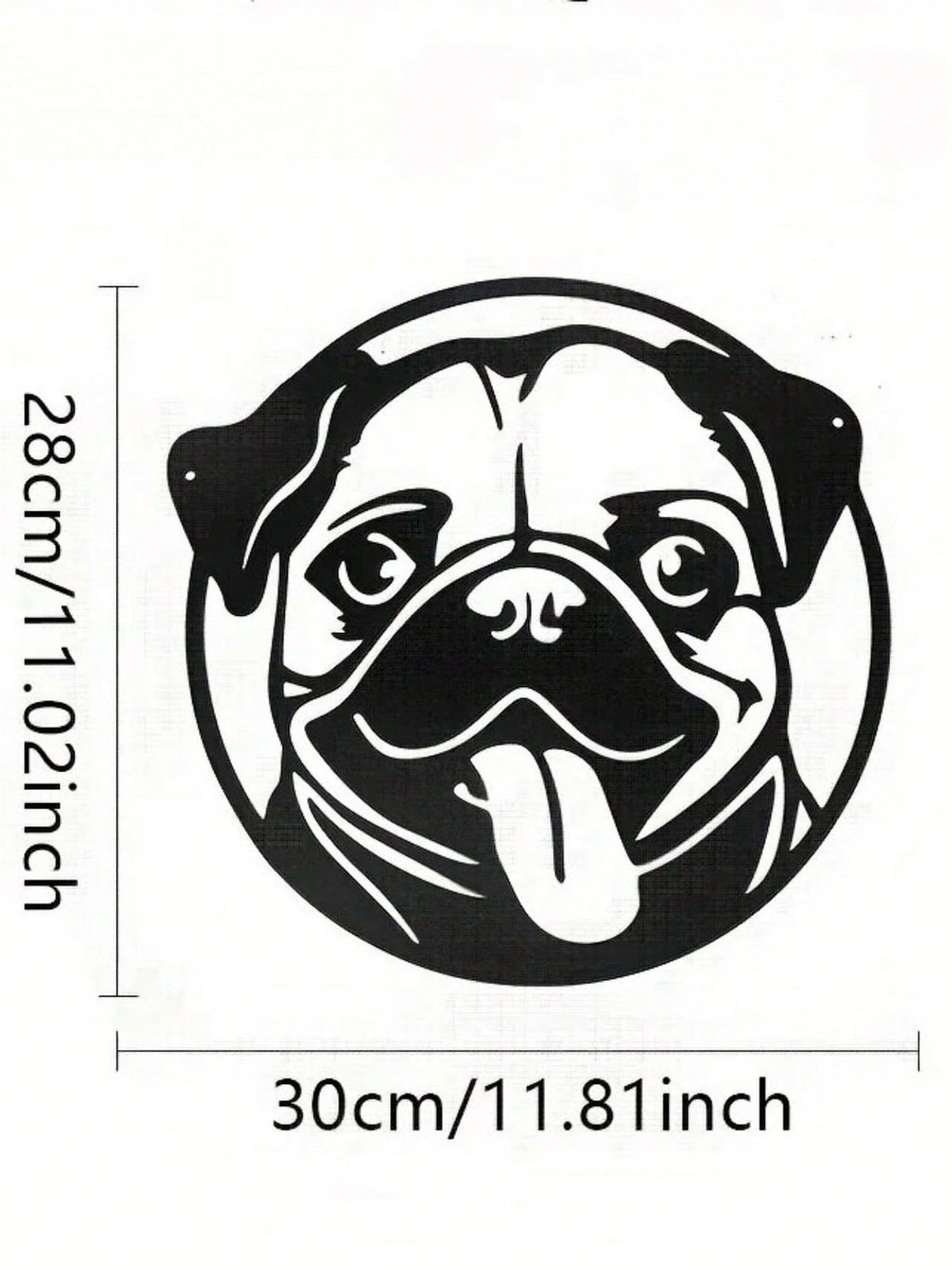 1-Pack stylish black metal puppy wall decoration, home decoration: can double as storage hooks in the living room and bedroom, exquisite personalized gift choice