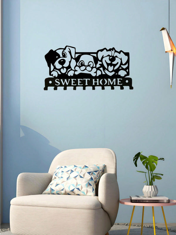 1 Retro Black Metal Mug Hook: Intimate Family Gifts, Indoor Home Decor Essentials for Cozy Living Rooms and Bedrooms, Glamorous Hanging Ornaments
