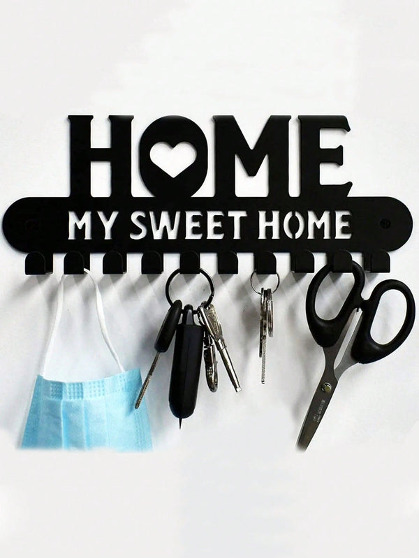1 Retro Black Metal Mug Hook: Intimate Family Gifts, Indoor Home Decor Essentials for Cozy Living Rooms and Bedrooms, Glamorous Hanging Ornaments
