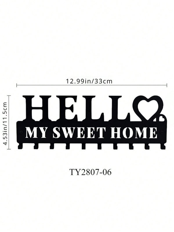 1 Retro Black Metal Mug Hook: Intimate Family Gifts, Indoor Home Decor Essentials for Cozy Living Rooms and Bedrooms, Glamorous Hanging Ornaments