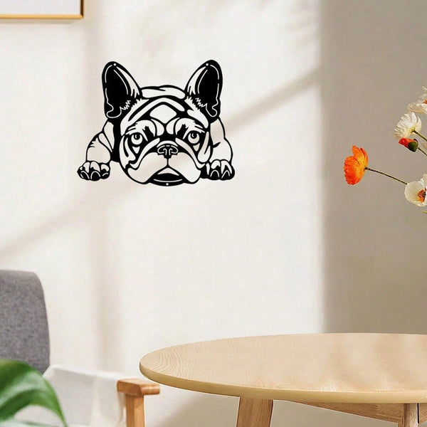 1 Pc Of Black Metal Puppy Wall Decor, Along With The Wall Decorations For The Living Room And Bedroom, Can Be Excellent Choices For Festival Gifts.