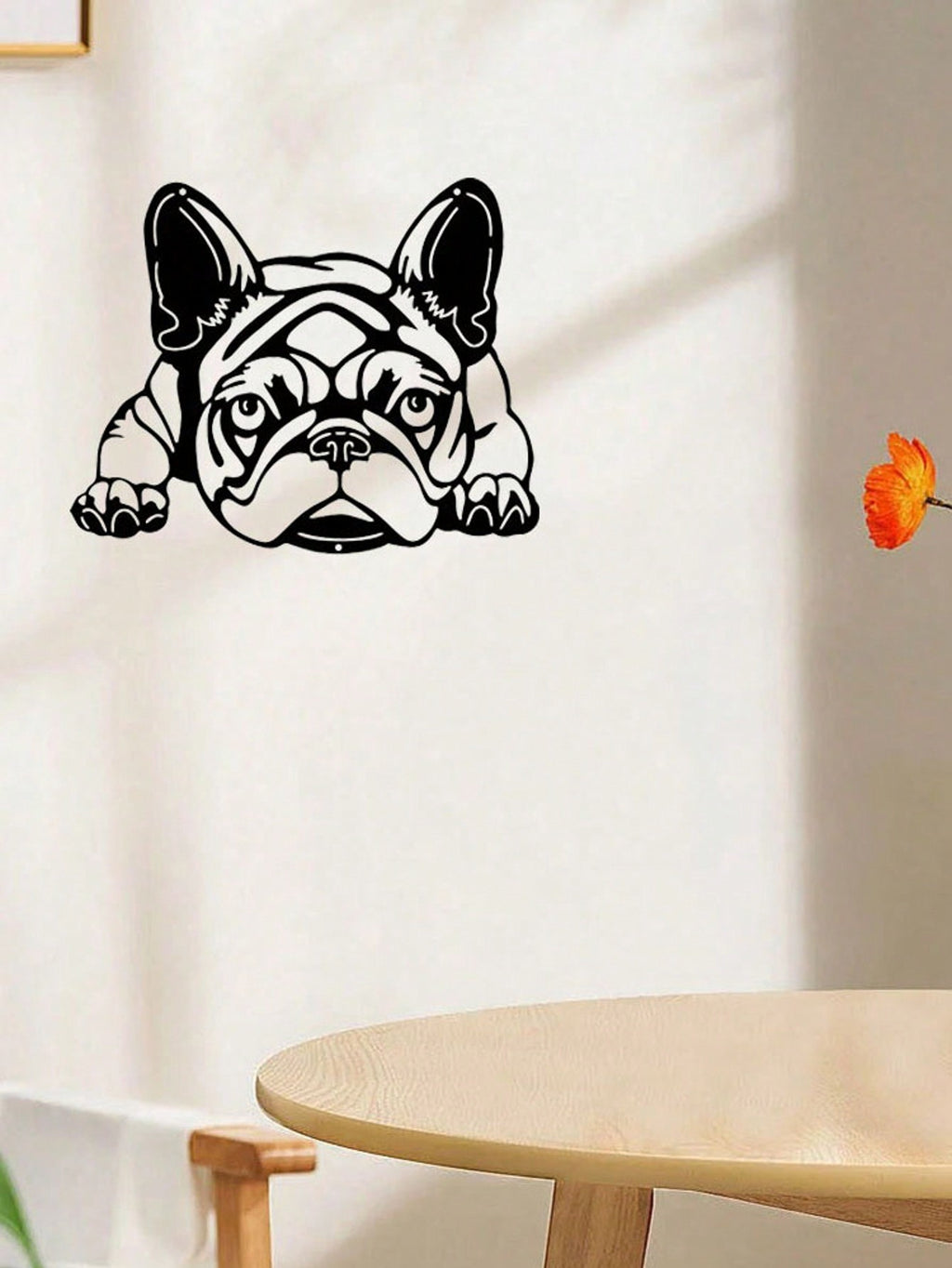1 Pc Of Black Metal Puppy Wall Decor, Along With The Wall Decorations For The Living Room And Bedroom, Can Be Excellent Choices For Festival Gifts.