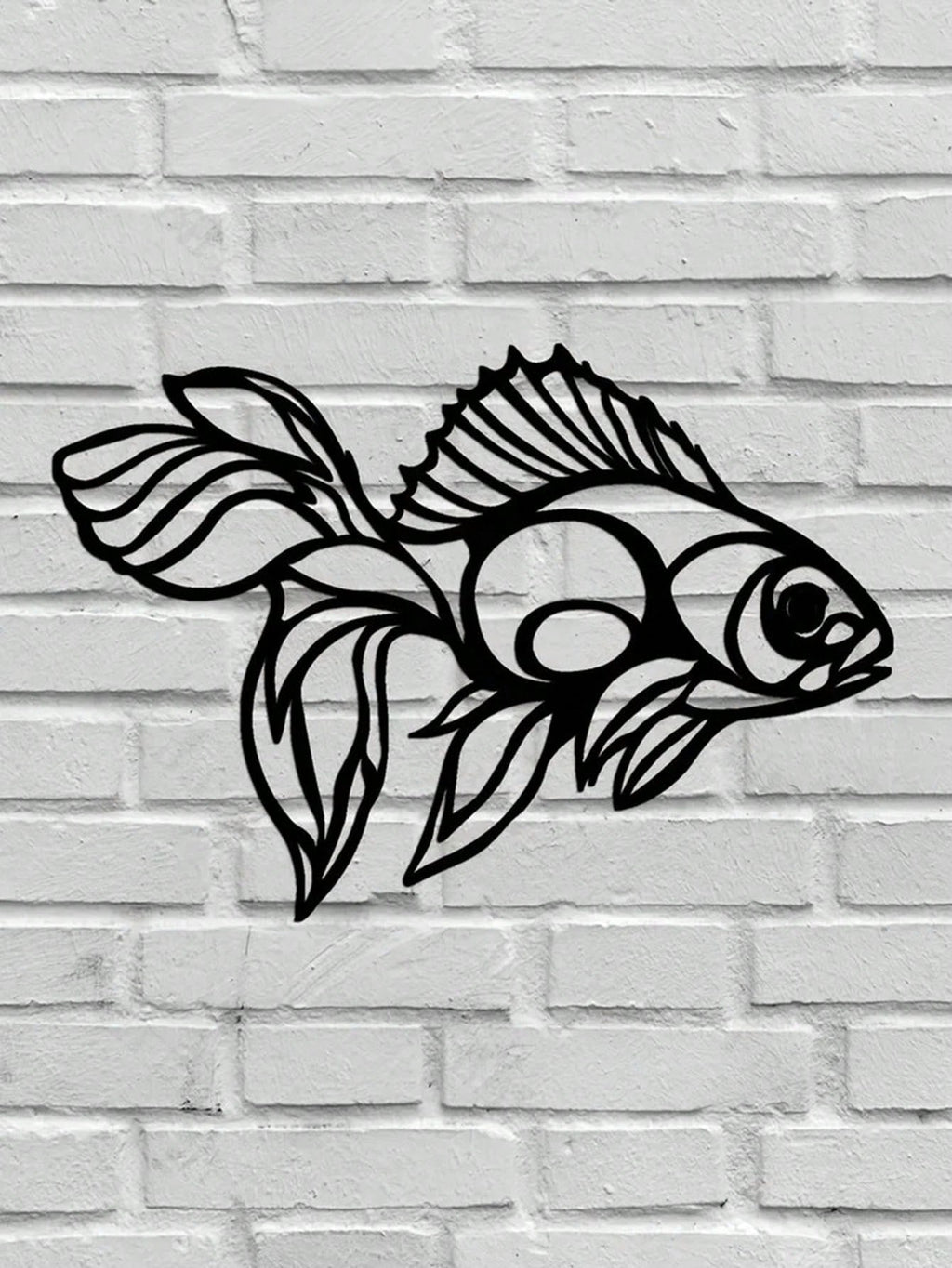 1 piece carp metal wall decoration, interior home decoration pendant. Birthday graduation gift.