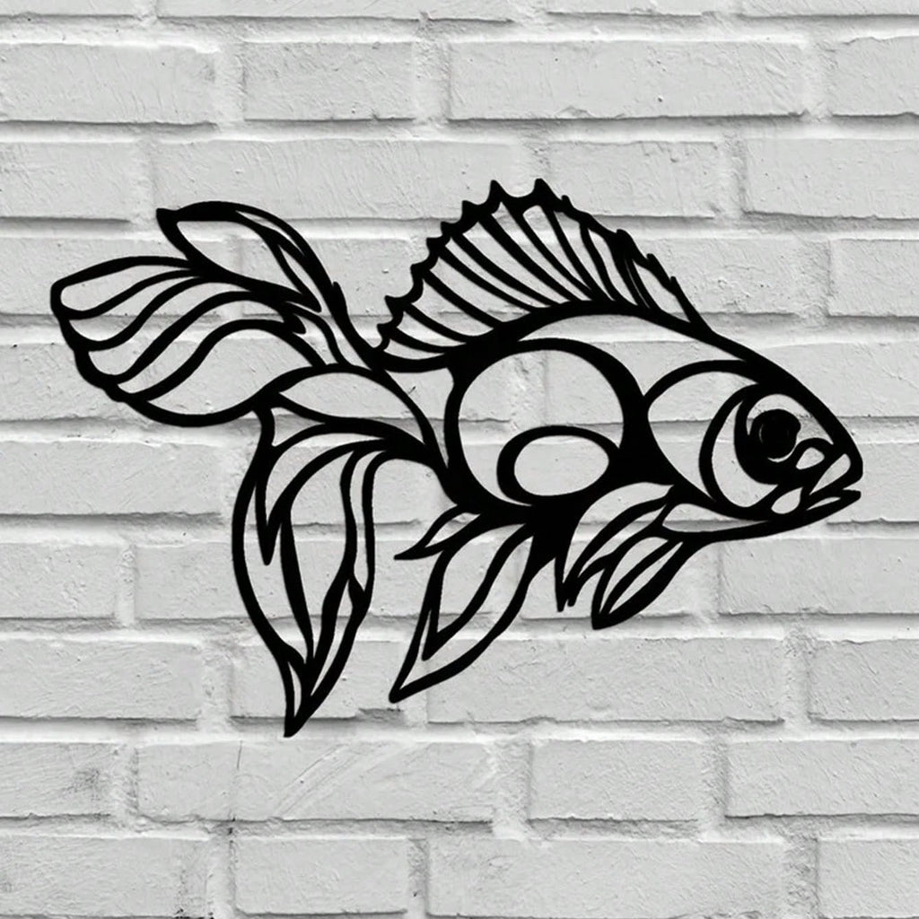 1 piece carp metal wall decoration, interior home decoration pendant. Birthday graduation gift.