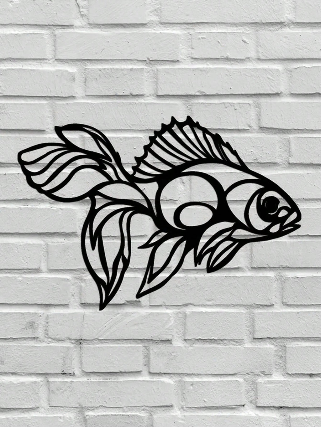 1 piece carp metal wall decoration, interior home decoration pendant. Birthday graduation gift.
