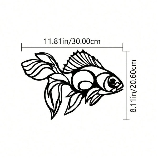 1 piece carp metal wall decoration, interior home decoration pendant. Birthday graduation gift.