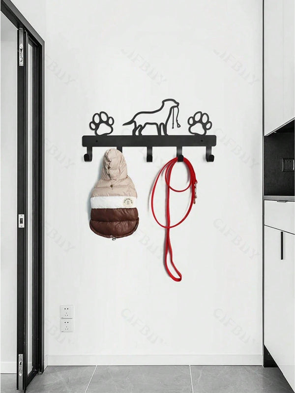 1 piece of high-quality home decoration black metal puppy series kitchen decoration kitchen utensils hooks, a must-have for keeping the kitchen clean and orderly