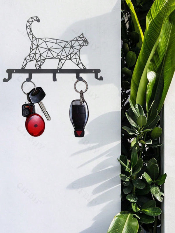 1 piece of high-quality home decoration black metal puppy series kitchen decoration kitchen utensils hooks, a must-have for keeping the kitchen clean and orderly