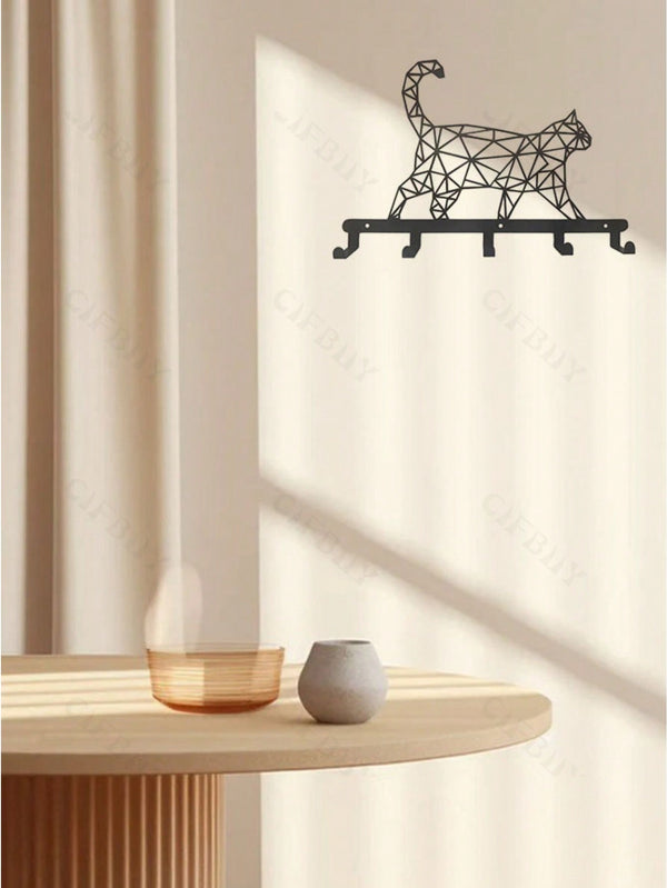 1 piece of high-quality home decoration black metal puppy series kitchen decoration kitchen utensils hooks, a must-have for keeping the kitchen clean and orderly
