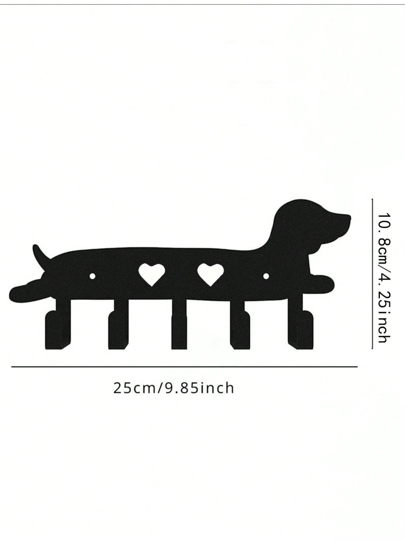 1 piece of high-quality home decoration black metal puppy series kitchen decoration kitchen utensils hooks, a must-have for keeping the kitchen clean and orderly