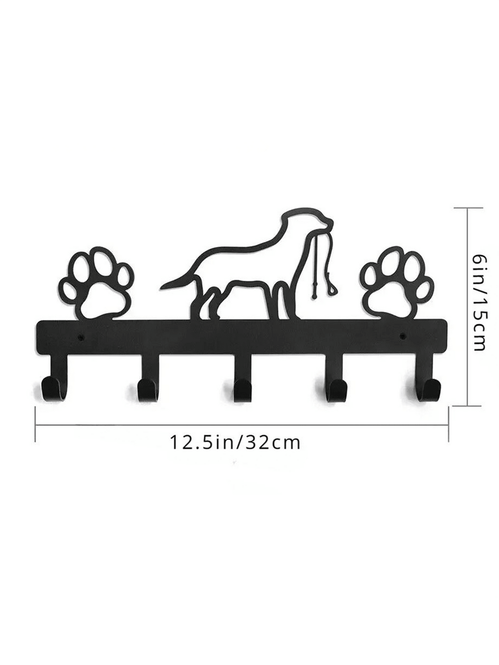 1 piece of high-quality home decoration black metal puppy series kitchen decoration kitchen utensils hooks, a must-have for keeping the kitchen clean and orderly