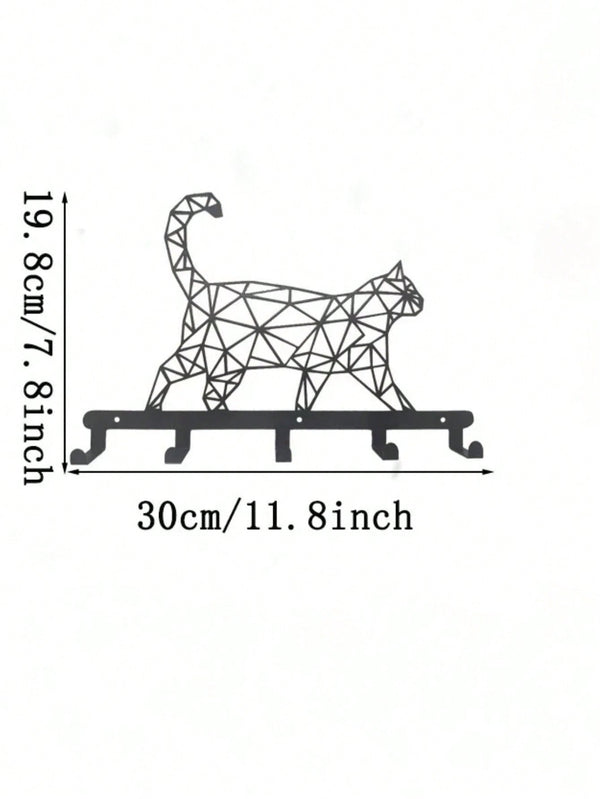 1 piece of high-quality home decoration black metal puppy series kitchen decoration kitchen utensils hooks, a must-have for keeping the kitchen clean and orderly