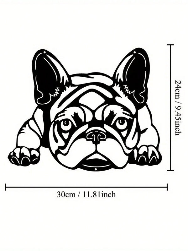 1 Pc Of Black Metal Puppy Wall Decor, Along With The Wall Decorations For The Living Room And Bedroom, Can Be Excellent Choices For Festival Gifts.
