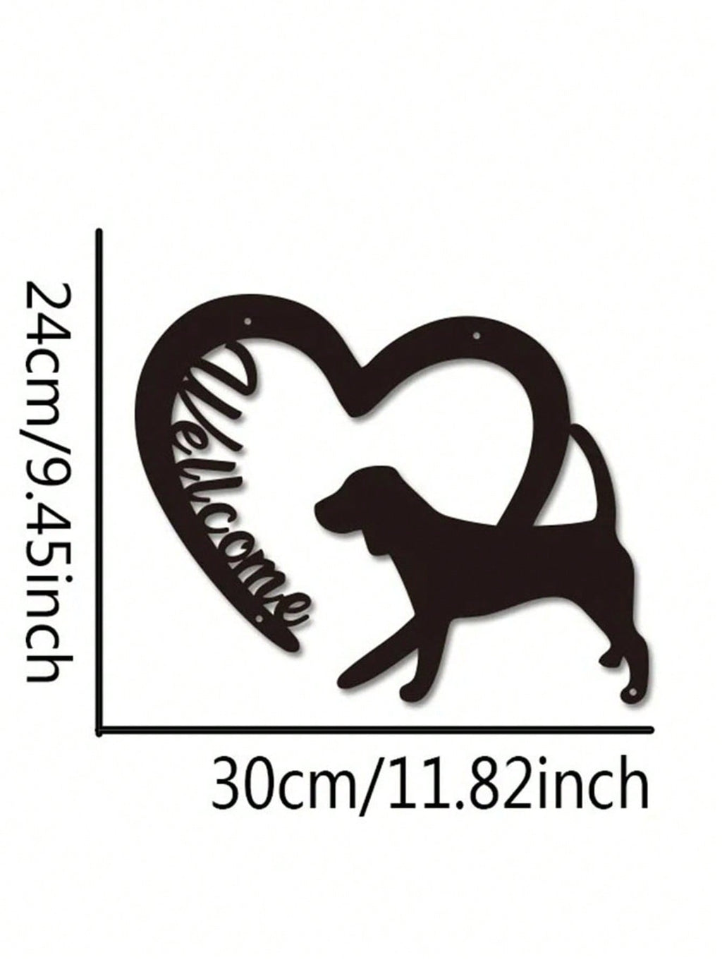1 Pc Of Black Metal Puppy Wall Decor, Along With The Wall Decorations For The Living Room And Bedroom, Can Be Excellent Choices For Festival Gifts.
