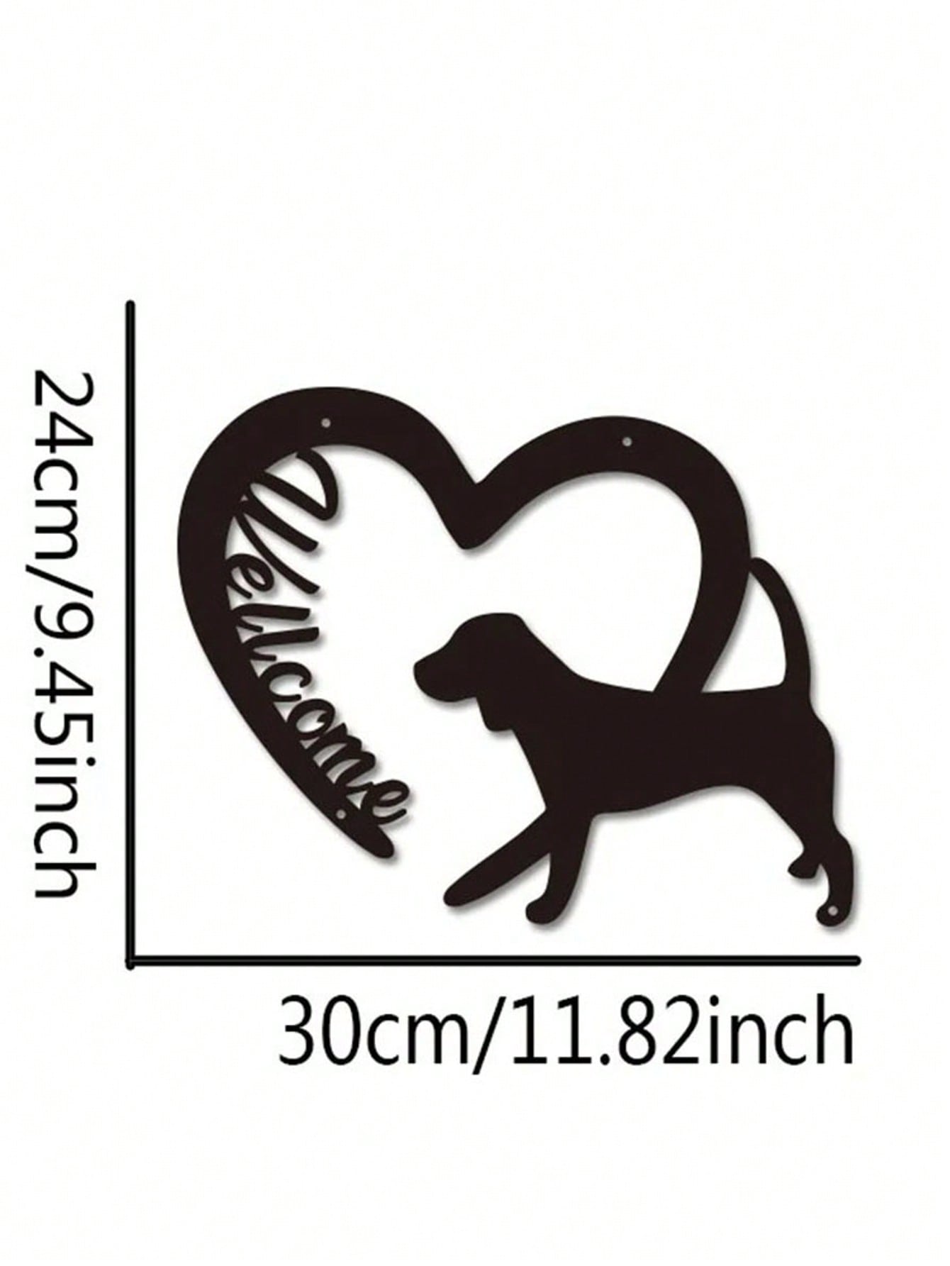 1 Pc Of Black Metal Puppy Wall Decor, Along With The Wall Decorations For The Living Room And Bedroom, Can Be Excellent Choices For Festival Gifts.