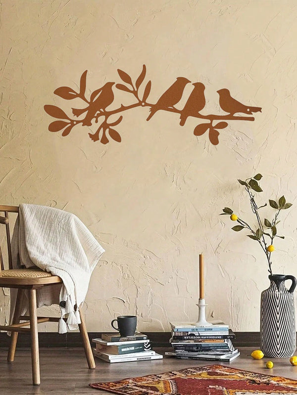 1 Pc Animal Bird Decorative Metal Wall Decoration, Charming Interior Decoration, Suitable For Various Scenes Such As Bedroom, Living Room Study, Etc., Adding Artistic Charm To The Space, And Is A Great Gift Choice.