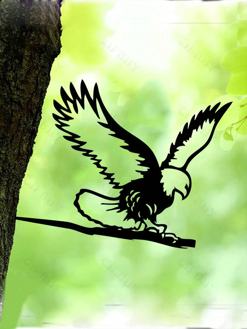 1-Piece bird-themed black metal gardening decorations, charming garden bird decorations, outdoor decorations to add vitality to your garden.