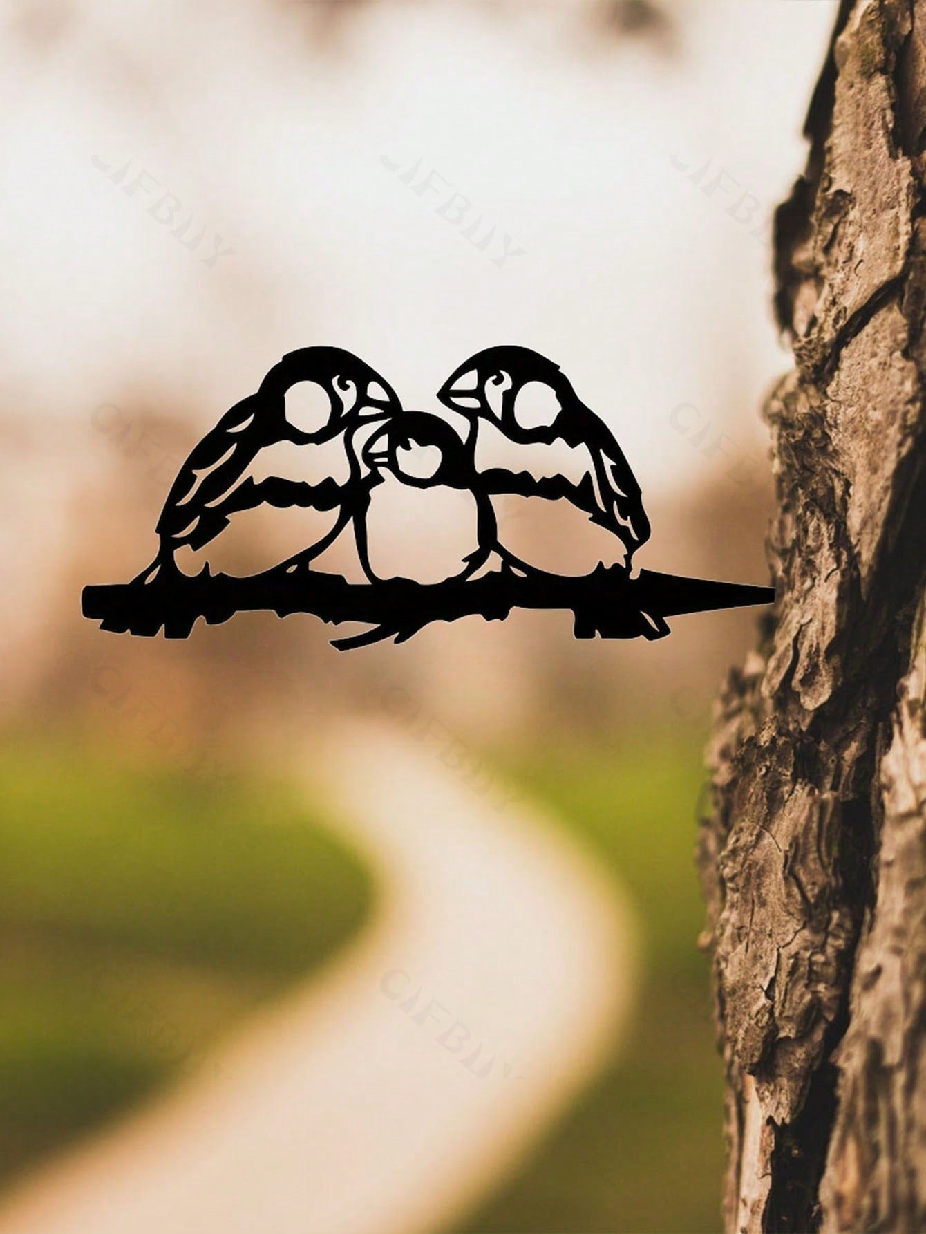 1-Piece bird-themed black metal gardening decorations, charming garden bird decorations, outdoor decorations to add vitality to your garden.
