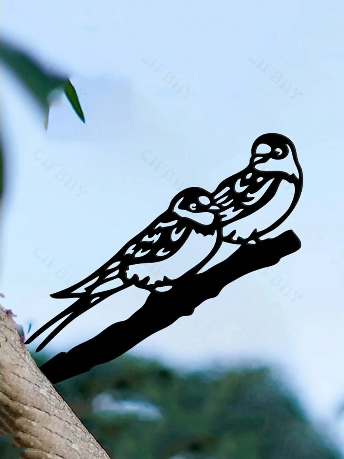 1-Piece bird-themed black metal gardening decorations, charming garden bird decorations, outdoor decorations to add vitality to your garden.