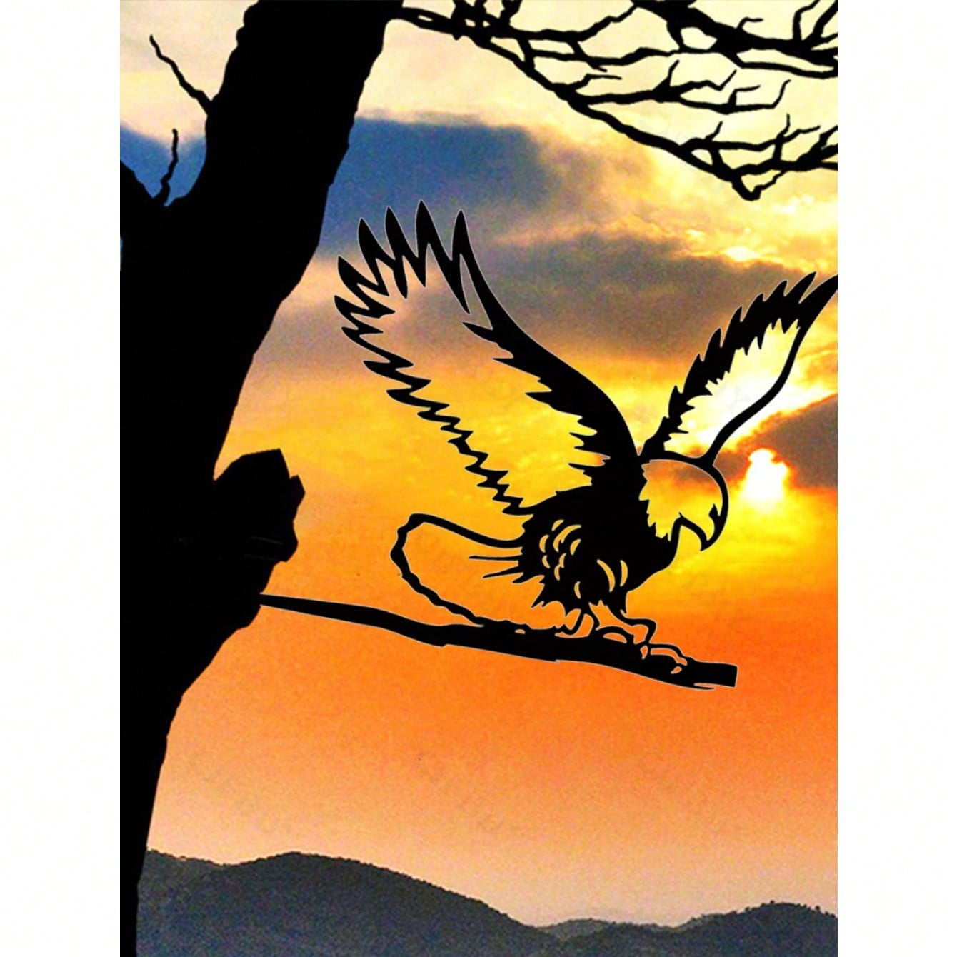 1-Piece bird-themed black metal gardening decorations, charming garden bird decorations, outdoor decorations to add vitality to your garden.
