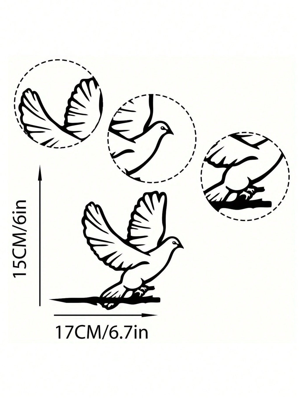 1-Piece bird-themed black metal gardening decorations, charming garden bird decorations, outdoor decorations to add vitality to your garden.
