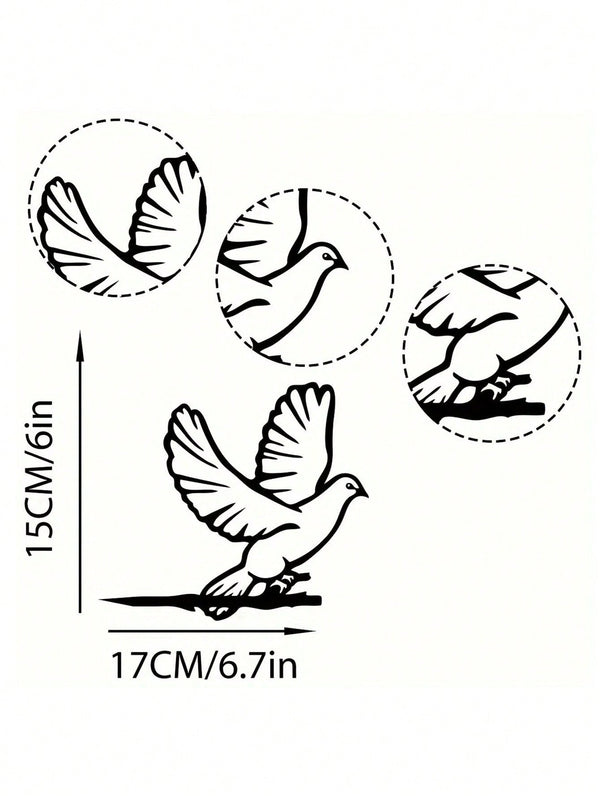 1-Piece bird-themed black metal gardening decorations, charming garden bird decorations, outdoor decorations to add vitality to your garden.