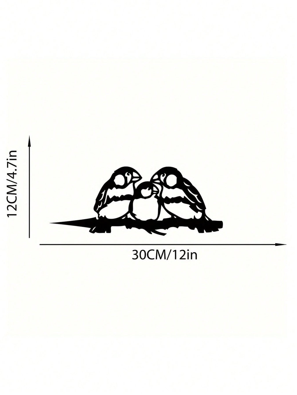 1-Piece bird-themed black metal gardening decorations, charming garden bird decorations, outdoor decorations to add vitality to your garden.