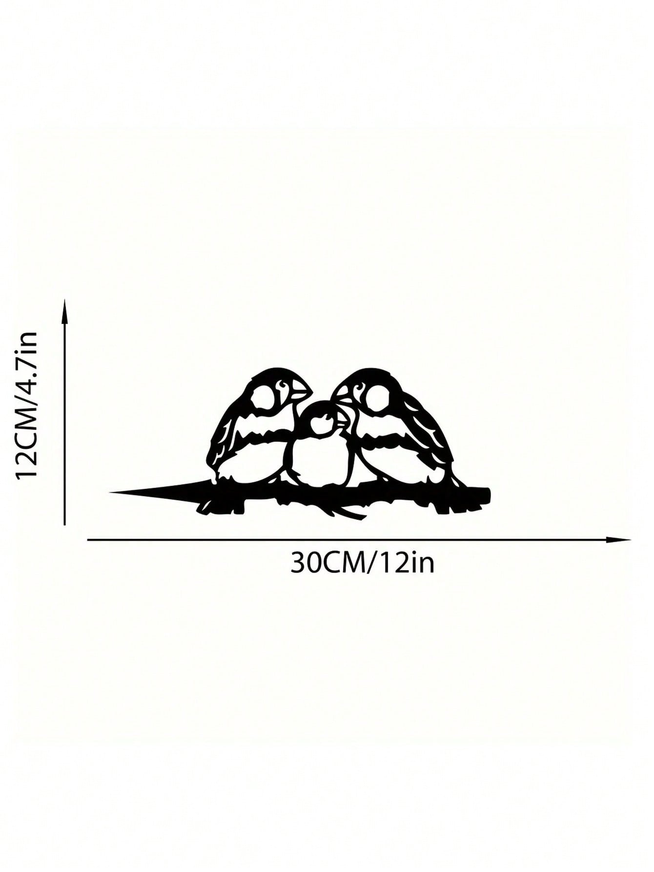 1-Piece bird-themed black metal gardening decorations, charming garden bird decorations, outdoor decorations to add vitality to your garden.
