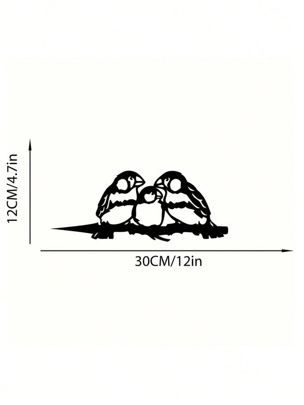 1-Piece bird-themed black metal gardening decorations, charming garden bird decorations, outdoor decorations to add vitality to your garden.