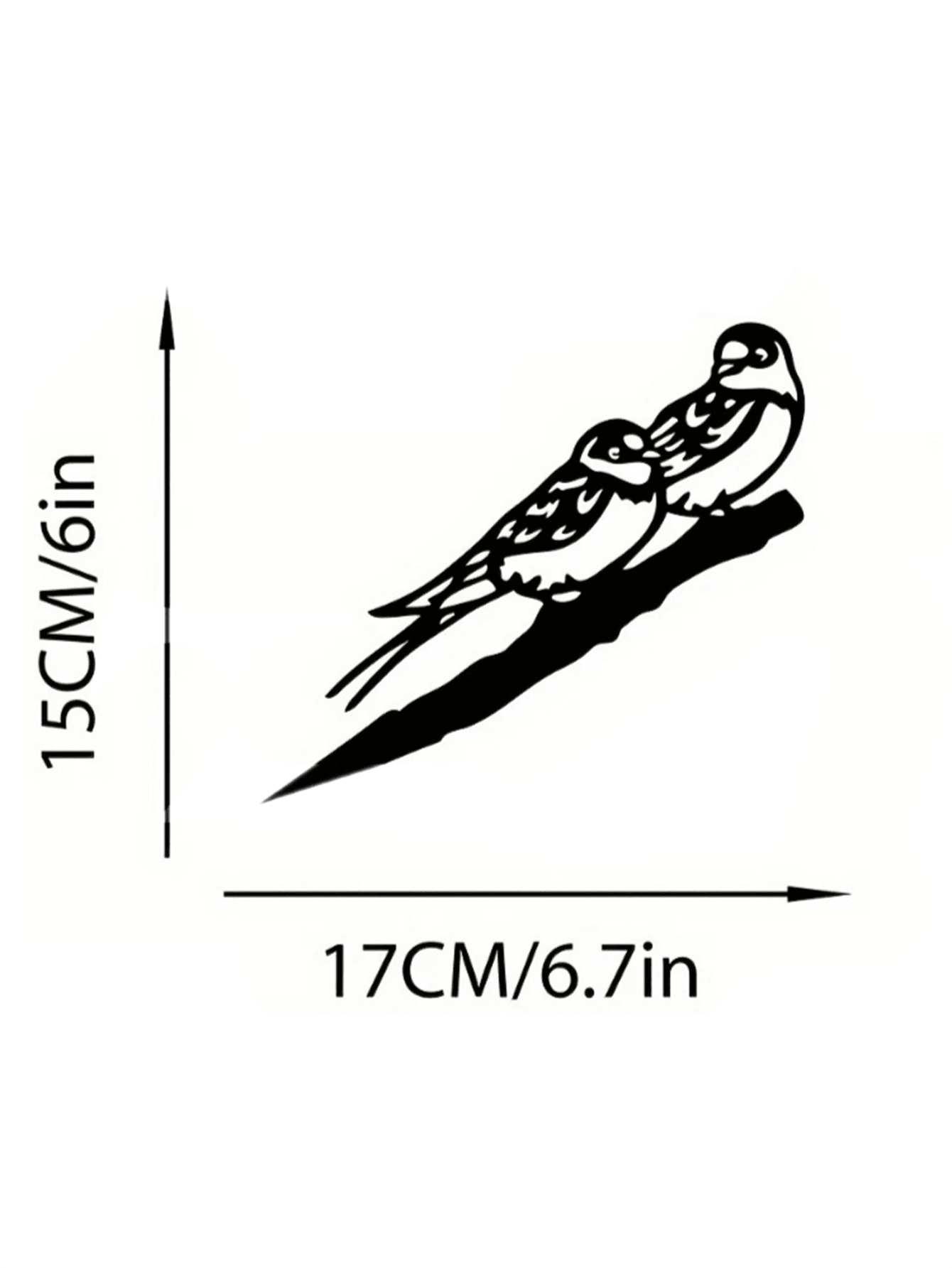 1-Piece bird-themed black metal gardening decorations, charming garden bird decorations, outdoor decorations to add vitality to your garden.