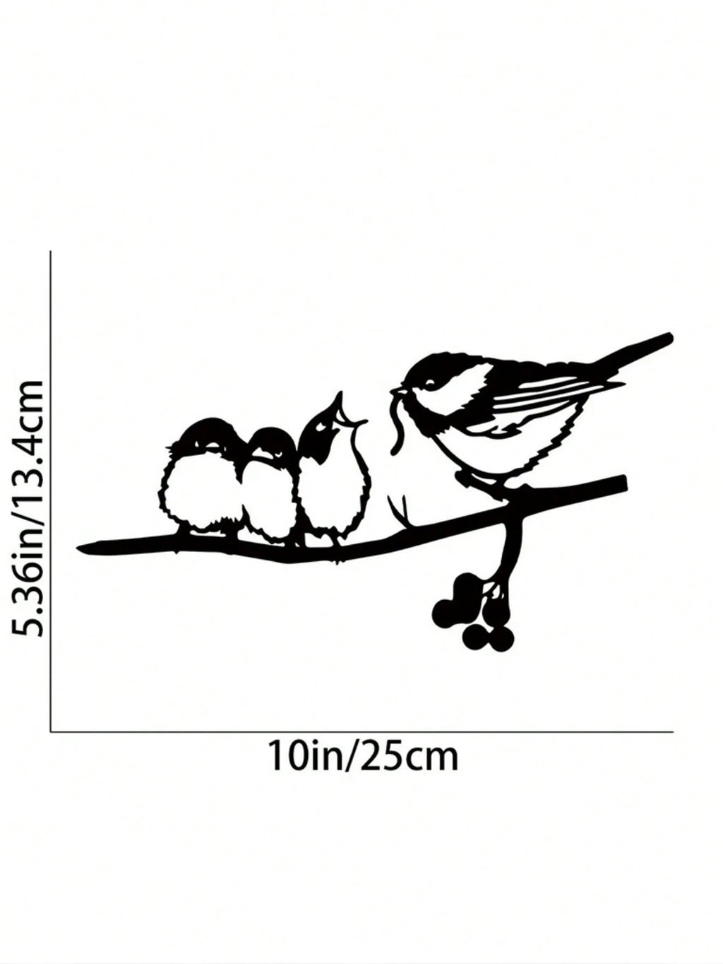 1-Piece bird-themed black metal gardening decorations, charming garden bird decorations, outdoor decorations to add vitality to your garden.