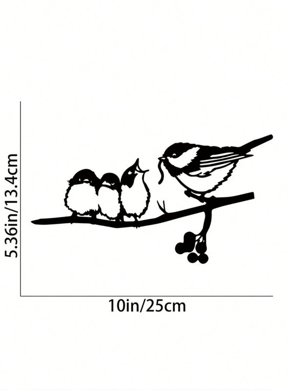 1-Piece bird-themed black metal gardening decorations, charming garden bird decorations, outdoor decorations to add vitality to your garden.