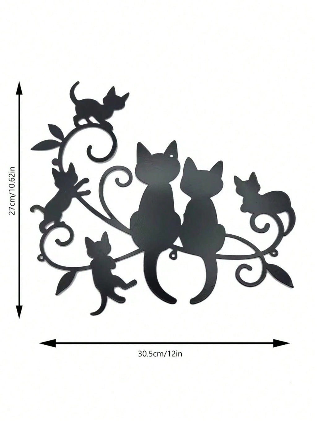 1 black kitten metal home decoration pendant, creative personalized gift, warm home decoration, home decoration, room decoration, wall decoration, birthday graduation gift