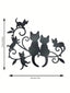 1 black kitten metal home decoration pendant, creative personalized gift, warm home decoration, home decoration, room decoration, wall decoration, birthday graduation gift
