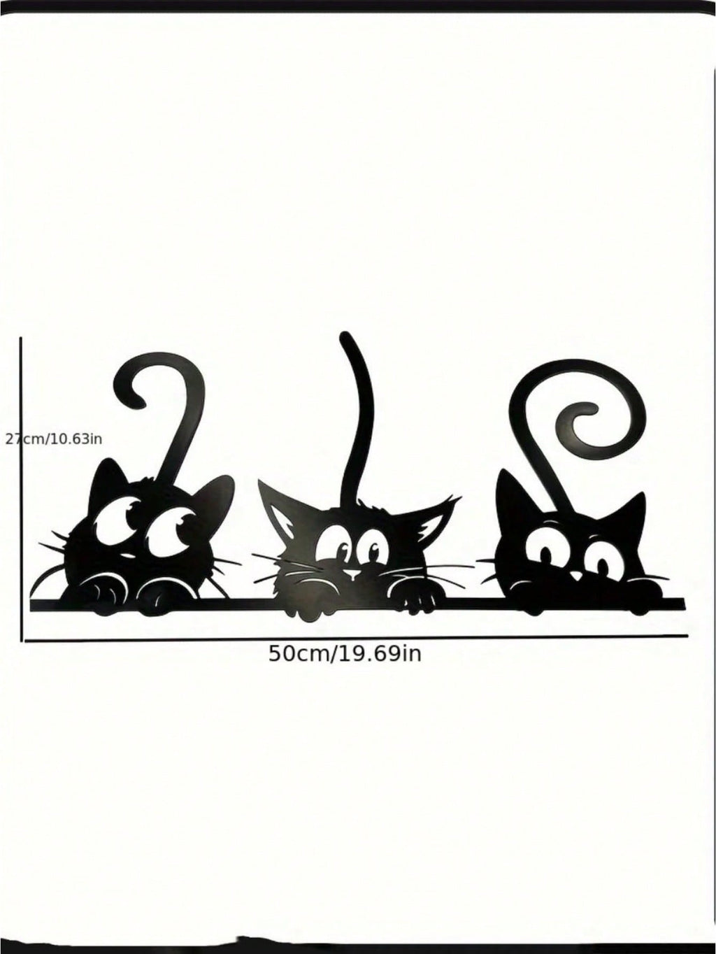 1 black kitten metal home decoration pendant, creative personalized gift, warm home decoration, home decoration, room decoration, wall decoration, birthday graduation gift