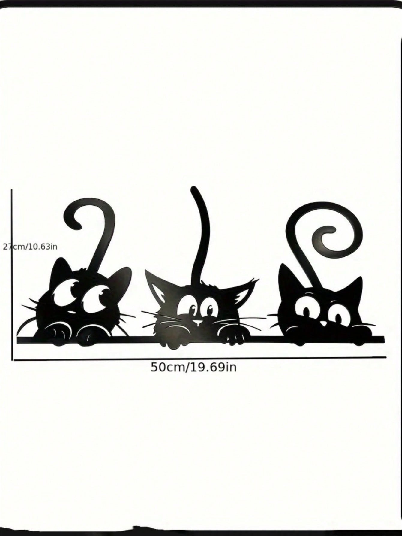1 black kitten metal home decoration pendant, creative personalized gift, warm home decoration, home decoration, room decoration, wall decoration, birthday graduation gift