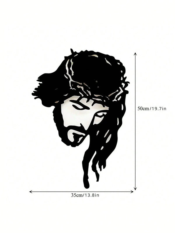 One piece of Jesus Christ metal wall decoration - elegant home decoration, wrought iron silhouette art, inspirational wall decoration. Easter decoration. Easter party gifts
