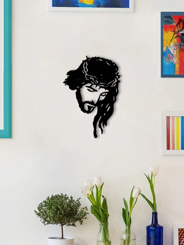 One piece of Jesus Christ metal wall decoration - elegant home decoration, wrought iron silhouette art, inspirational wall decoration. Easter decoration. Easter party gifts