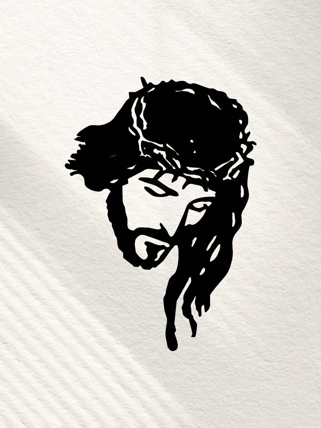 One piece of Jesus Christ metal wall decoration - elegant home decoration, wrought iron silhouette art, inspirational wall decoration. Easter decoration. Easter party gifts