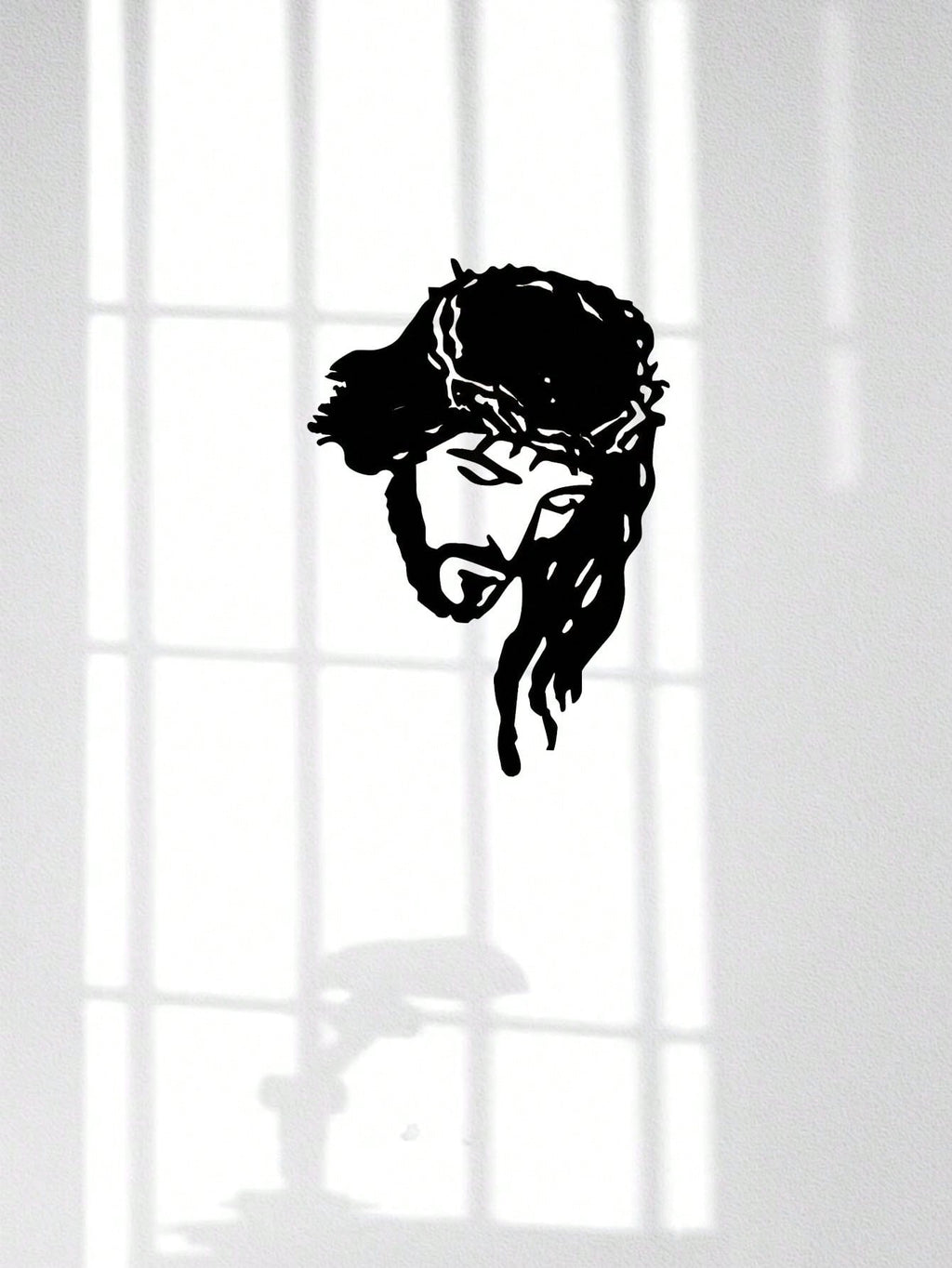 One piece of Jesus Christ metal wall decoration - elegant home decoration, wrought iron silhouette art, inspirational wall decoration. Easter decoration. Easter party gifts