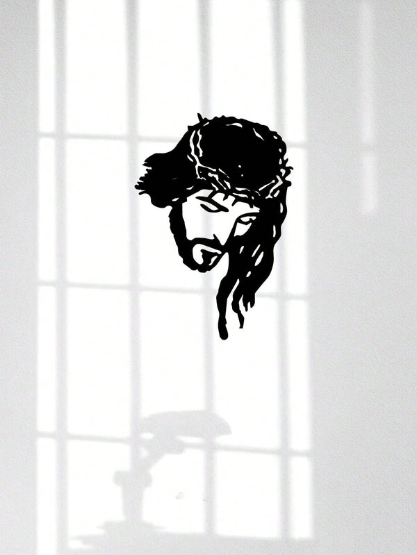 One piece of Jesus Christ metal wall decoration - elegant home decoration, wrought iron silhouette art, inspirational wall decoration. Easter decoration. Easter party gifts