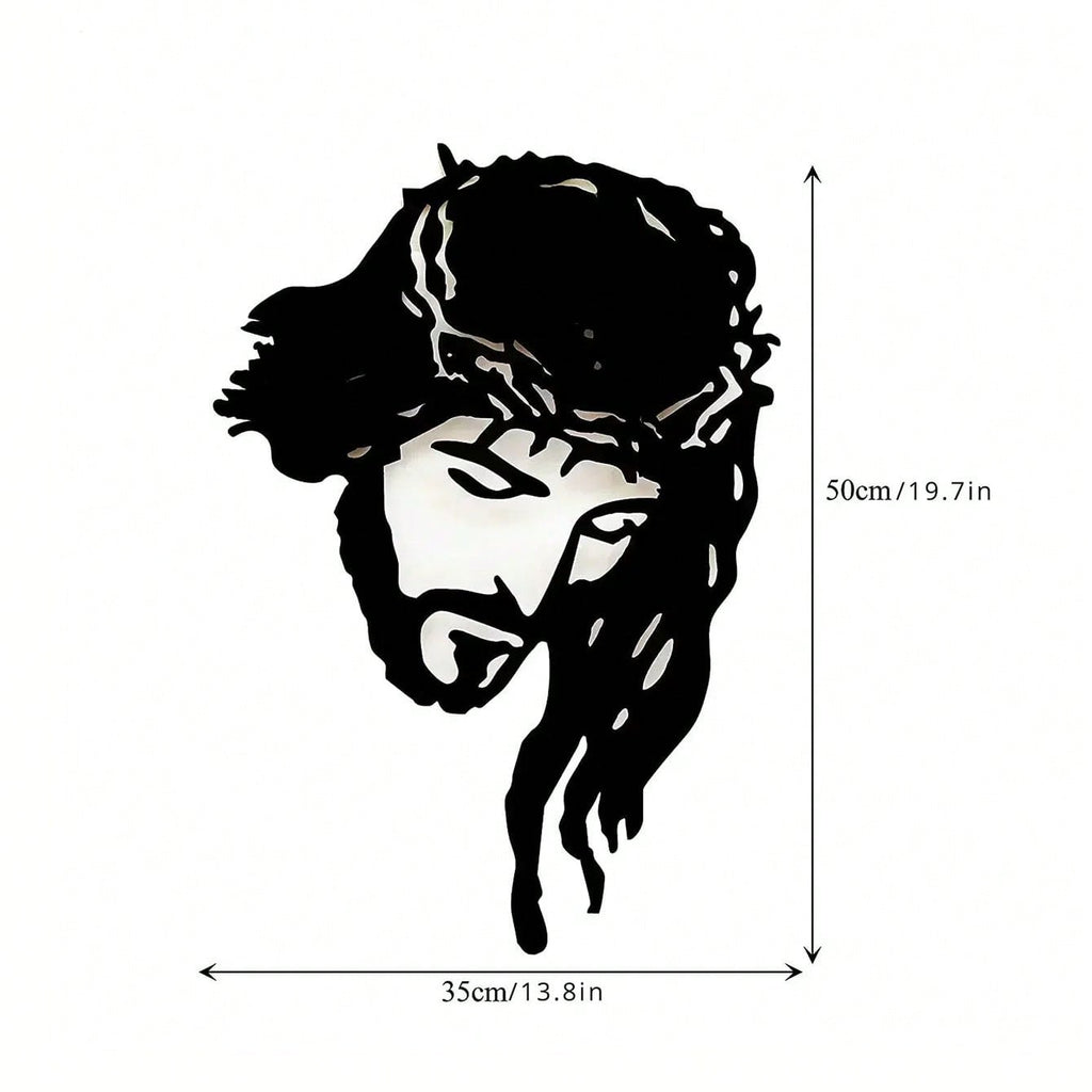 One piece of Jesus Christ metal wall decoration - elegant home decoration, wrought iron silhouette art, inspirational wall decoration. Easter decoration. Easter party gifts