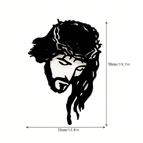 One piece of Jesus Christ metal wall decoration - elegant home decoration, wrought iron silhouette art, inspirational wall decoration. Easter decoration. Easter party gifts
