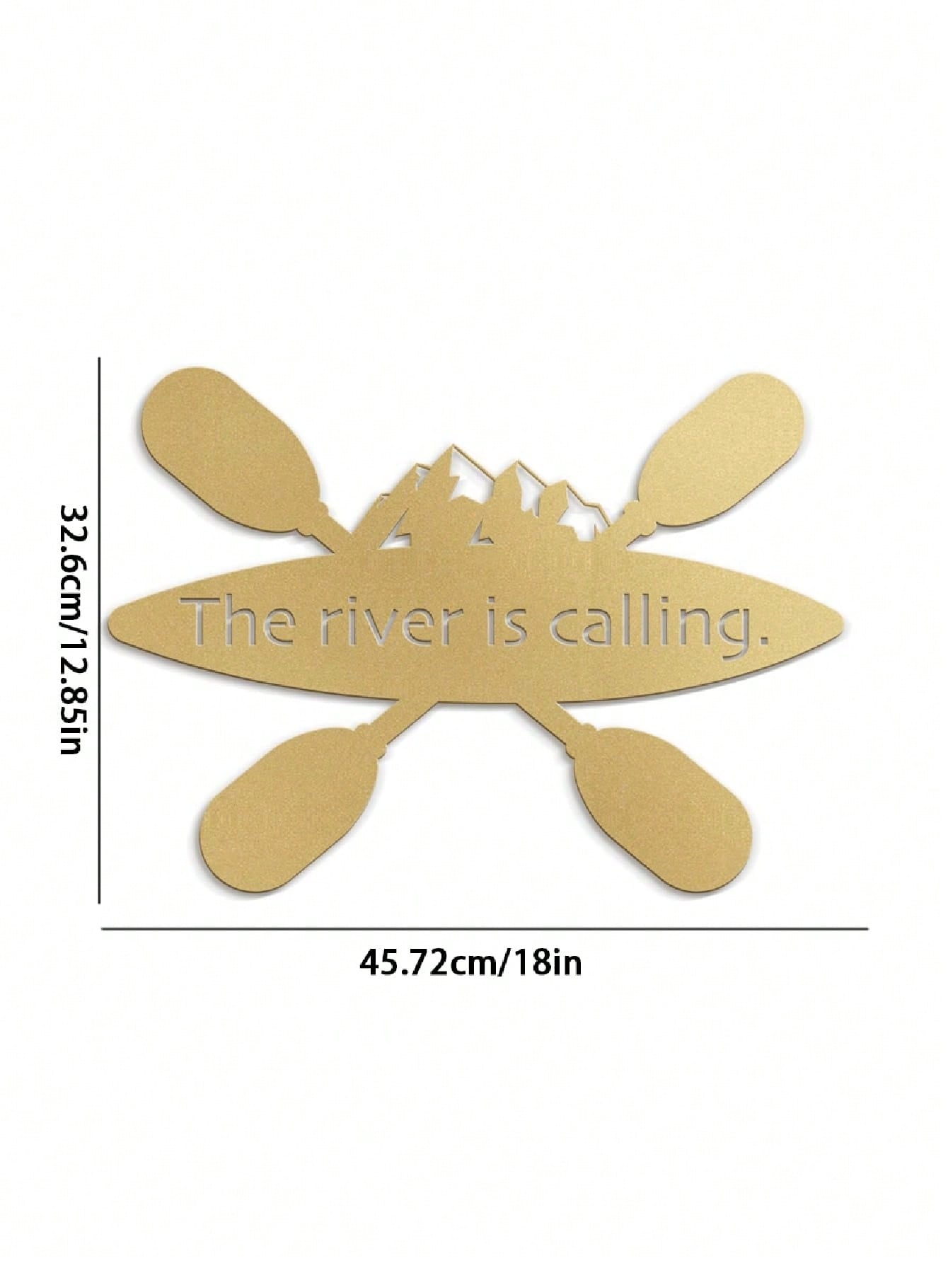 1pc Gold Metal Wall Decor, Contemporary Abstract Wall Sculpture Pendant, Perfect Home Decor For Living Room, Bedroom, Bathroom, Kitchen And Outdoor Space. Gold Decorative Sign, Perfect Lantern Gift. Gifts Birthday Graduation